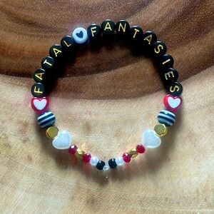 💗SOLD💗 5 for $10 Taylor Swift  Friendship Beaded Bracelet
“Fatal Fantasies”